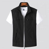 Óscar | Gilet Ligero Hombre Cuello Alto Bolsillos con Cremallera
