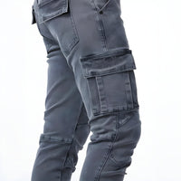 Pol | Cargo Pants Slim Hombre Multibolsillos