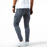 Pol | Cargo Pants Slim Hombre Multibolsillos