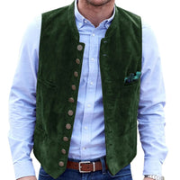 Pol | Chaleco de Ante Hombre Botones Estilo Tradicional
