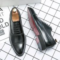 Rafael | Zapatos Oxford Brogue de Cuero Hombre Suela Distintiva