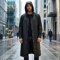 Rodrigo | Chubasquero Largo Impermeable Hombre con Capucha