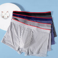 Rubén | Boxers de Algodón a Rayas Hombre Pack 4 Elásticos