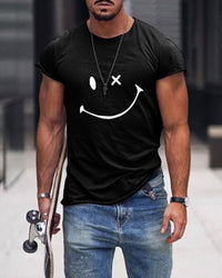 Rubén | Camiseta con Logo Retro Hombre Manga Corta Cuello Redondo