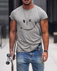 Rubén | Camiseta con Logo Retro Hombre Manga Corta Cuello Redondo