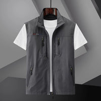 Salvador | Gilet Multipocket Hombre Cremallera Cuello Alto