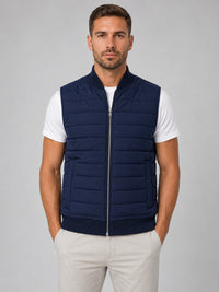 Sergio | Chaleco Acolchado Hombre Cuello Alto Cremallera