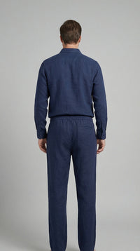 Sergio | Conjunto de Lino de Manga Larga Hombre Camisa y Pantalón