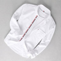 Tomás | Camisa de Manga Larga Hombre Oxford Botones Detalle Tricolor