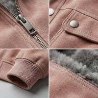 Tomás | Cazadora de Piel Hombre Bomber Cuello Solapa