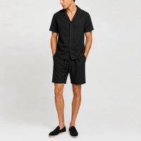 Tomás | Conjunto de Lino Hombre Camisa y Pantalón Corto