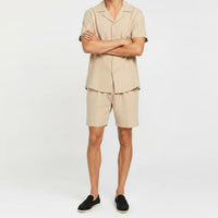 Tomás | Conjunto de Lino Hombre Camisa y Pantalón Corto