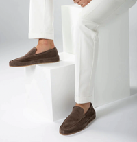 Tomás | Mocasines de Ante Slip On Hombre Suela Gruesa