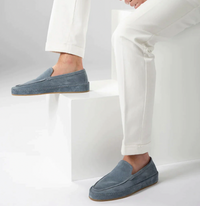 Tomás | Mocasines de Ante Slip On Hombre Suela Gruesa